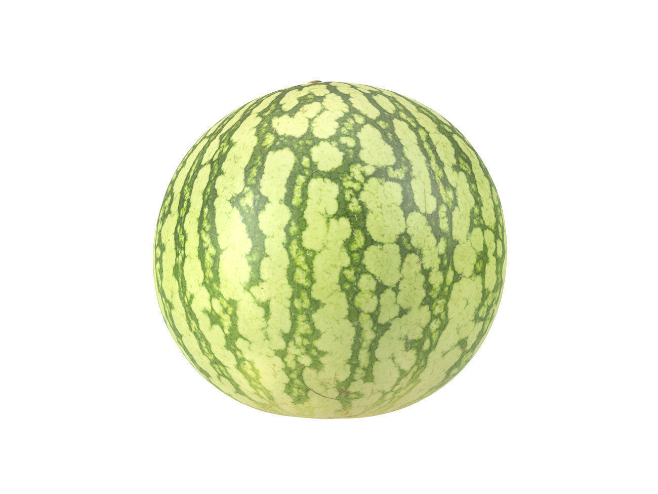 Photorealistic Watermelon 3D Scan 3D model_2