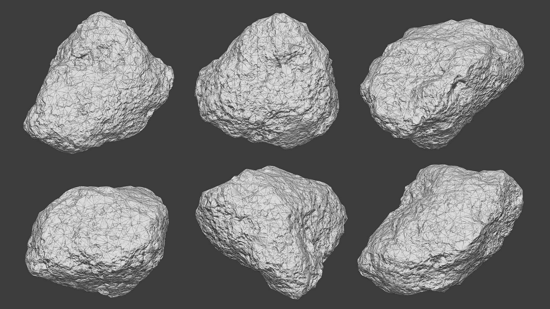 Scanned Construction Debris Pack Low-poly 3D model_64