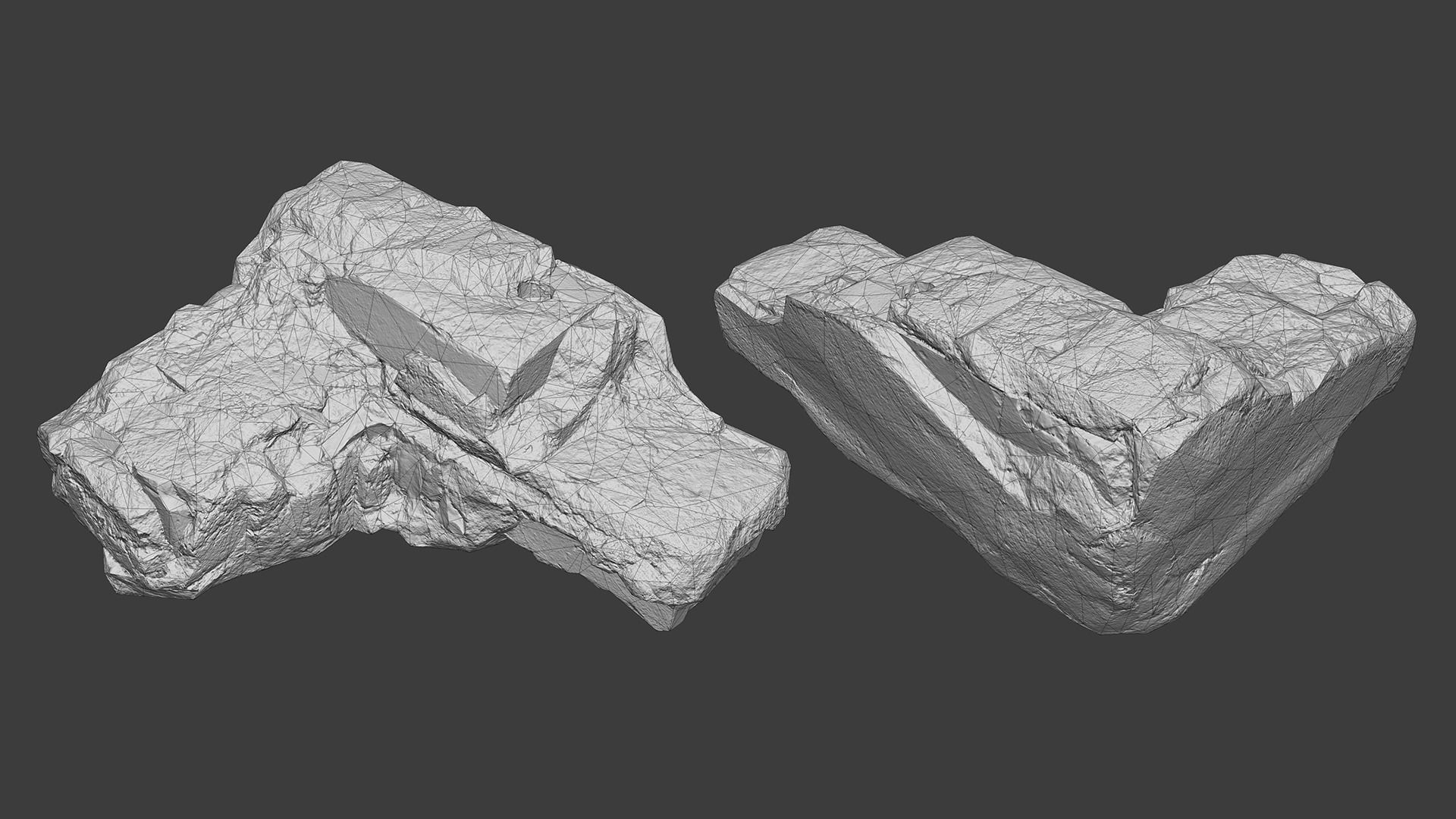 Scanned Construction Debris Pack Low-poly 3D model_30