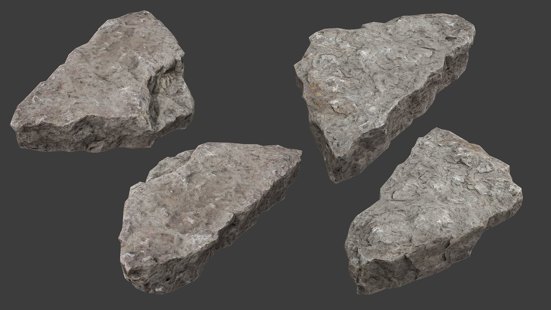 Scanned Construction Debris Pack Low-poly 3D model_67
