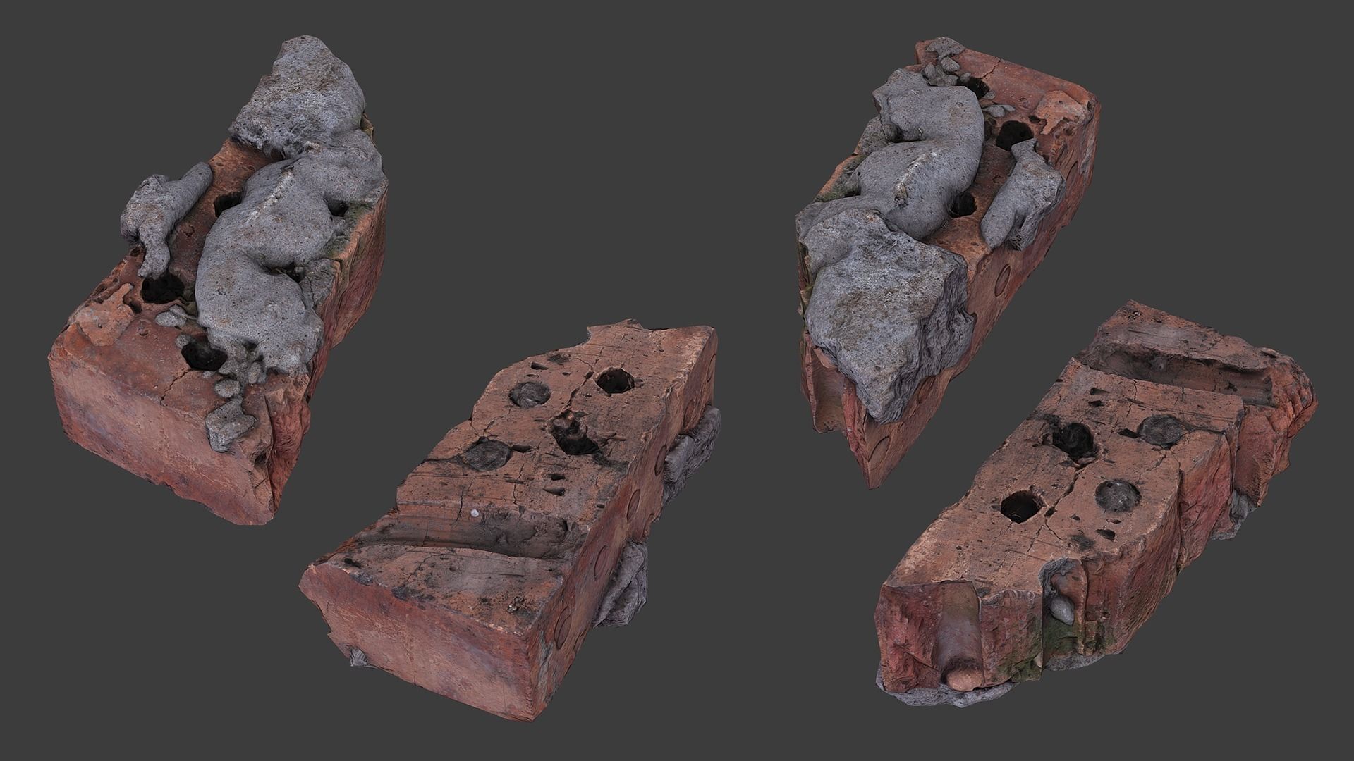 Scanned Construction Debris Pack Low-poly 3D model_43