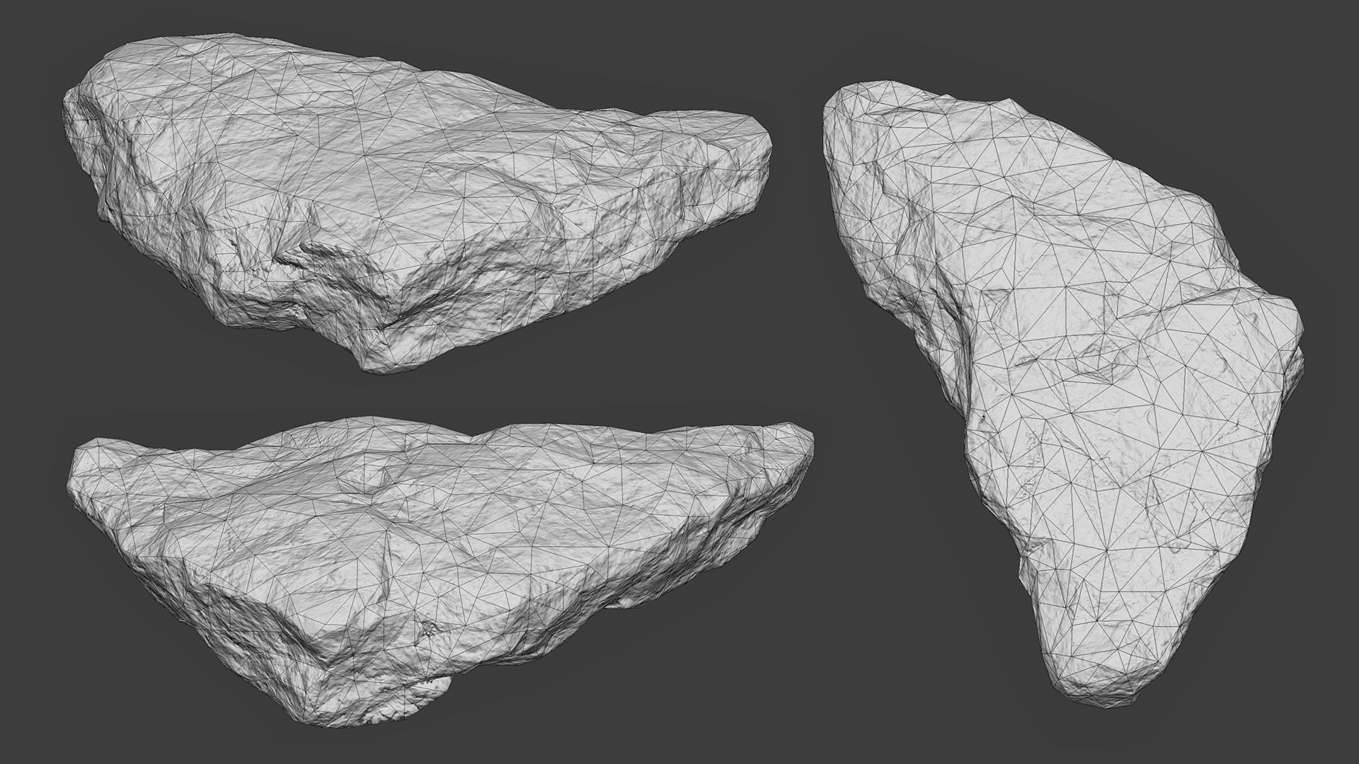 Scanned Construction Debris Pack Low-poly 3D model_18