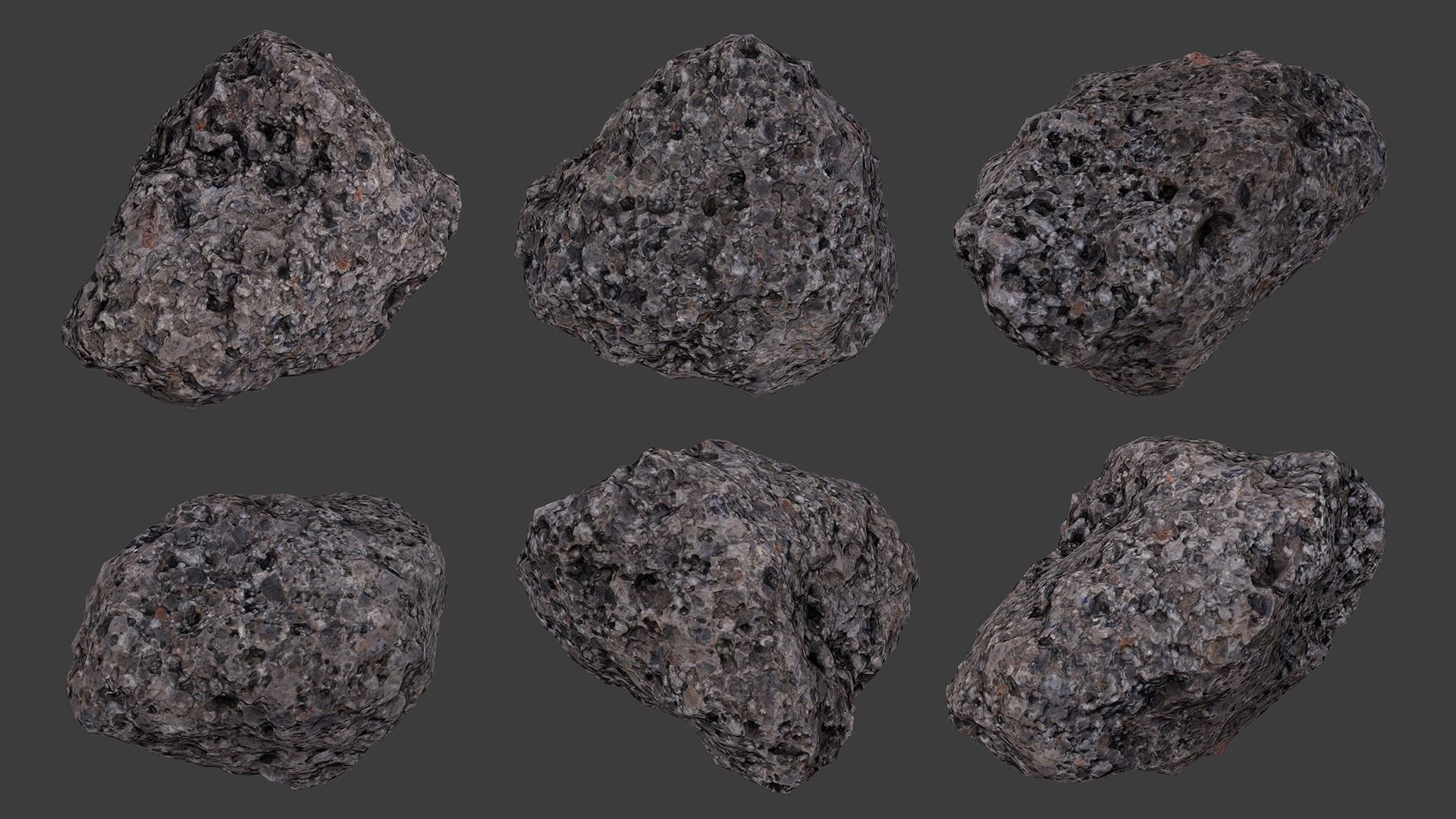 Scanned Construction Debris Pack Low-poly 3D model_63