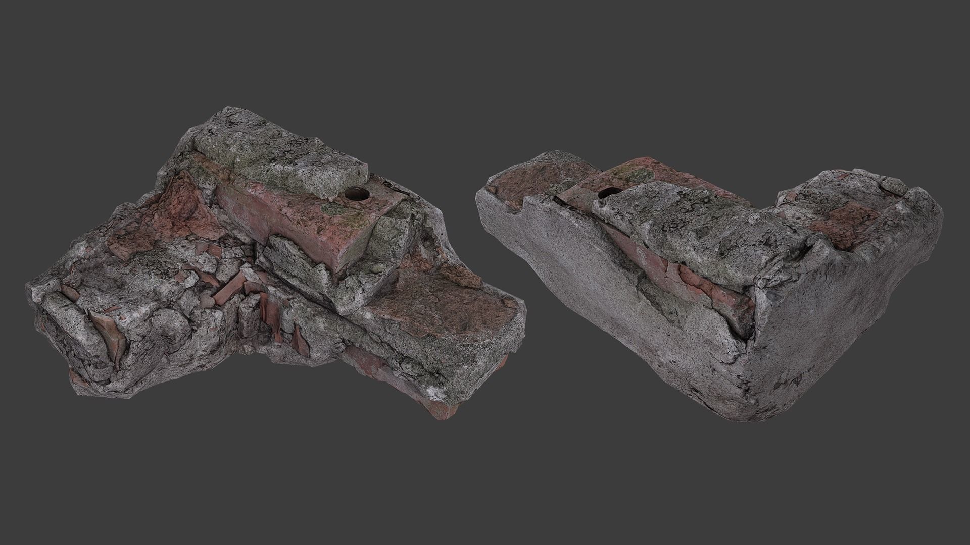 Scanned Construction Debris Pack Low-poly 3D model_29