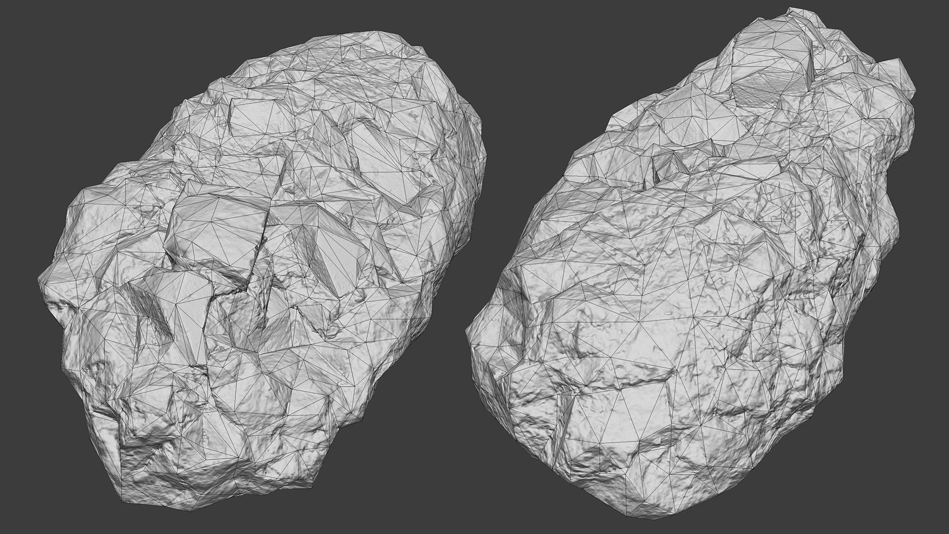 Scanned Construction Debris Pack Low-poly 3D model_25