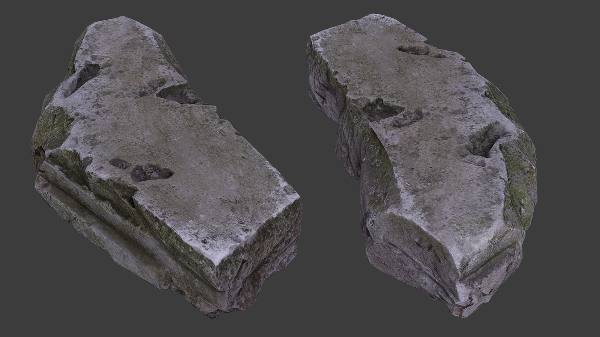 Scanned Construction Debris Pack Low-poly 3D model_47