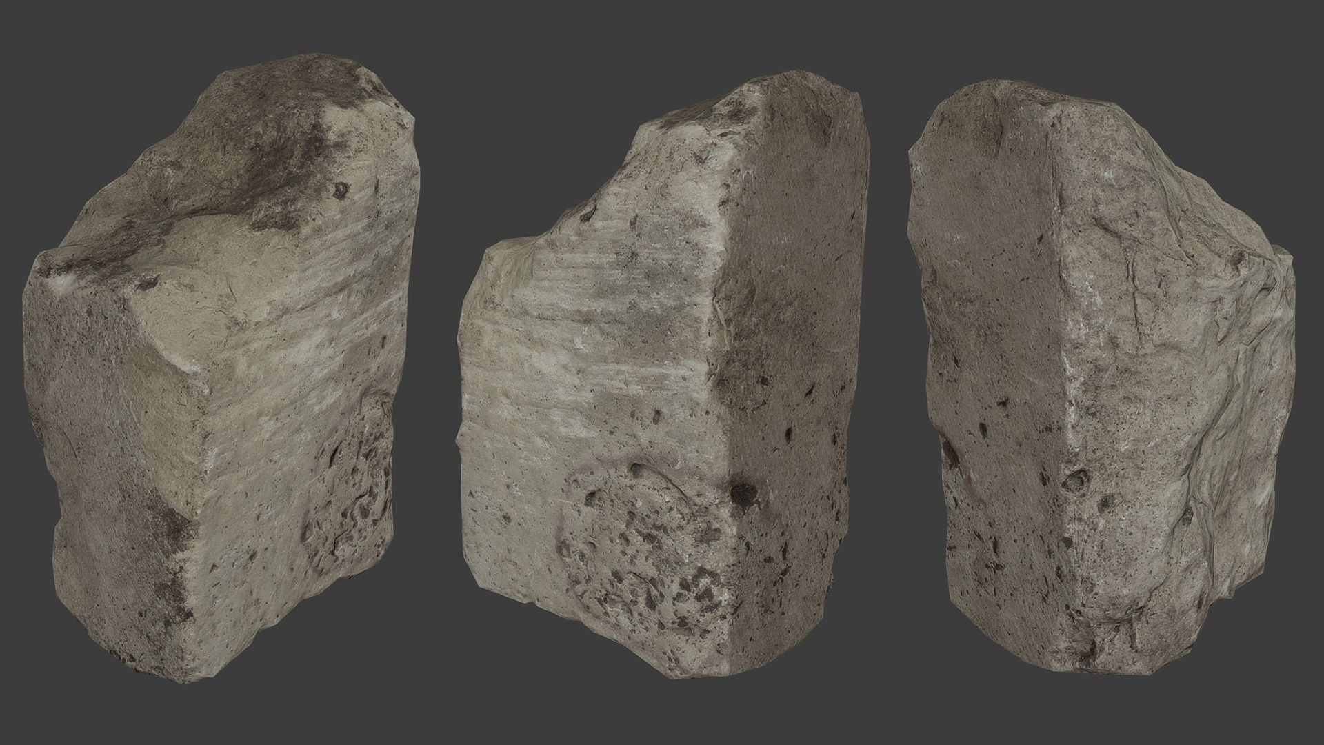 Scanned Construction Debris Pack Low-poly 3D model_71