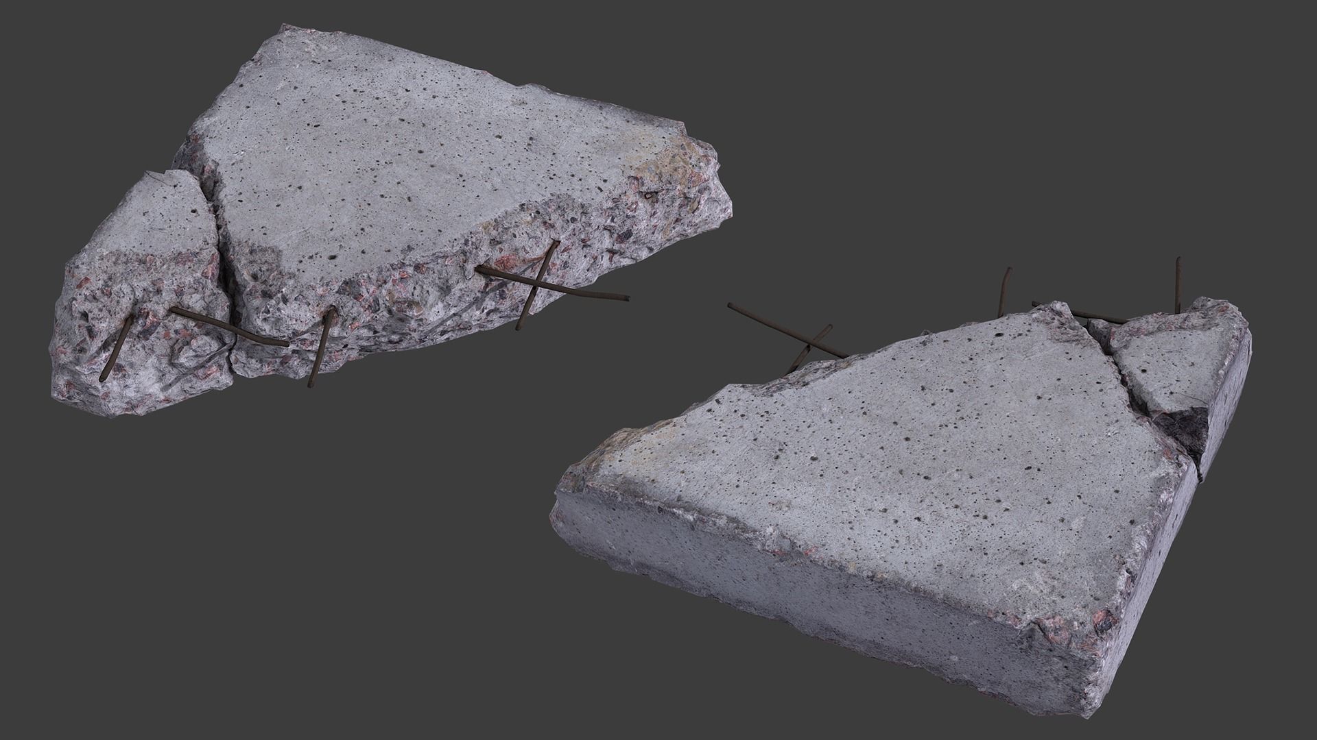Scanned Construction Debris Pack Low-poly 3D model_51