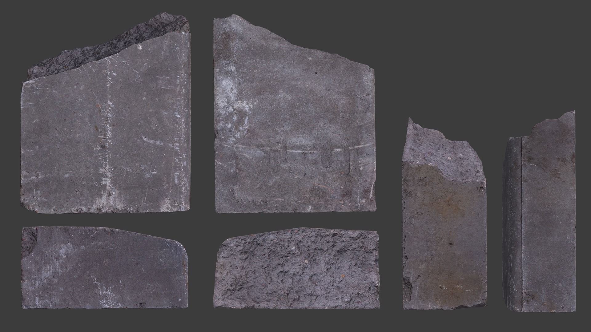 Scanned Construction Debris Pack Low-poly 3D model_40