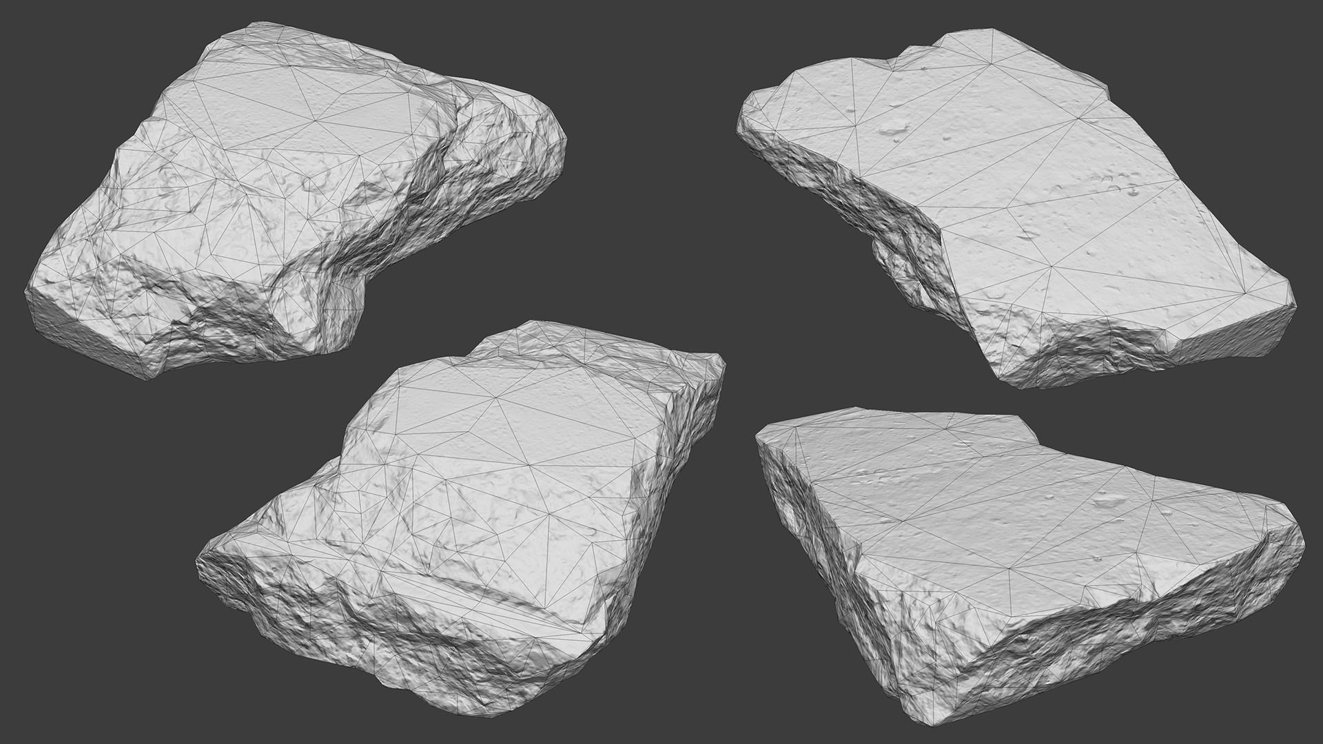 Scanned Construction Debris Pack Low-poly 3D model_88