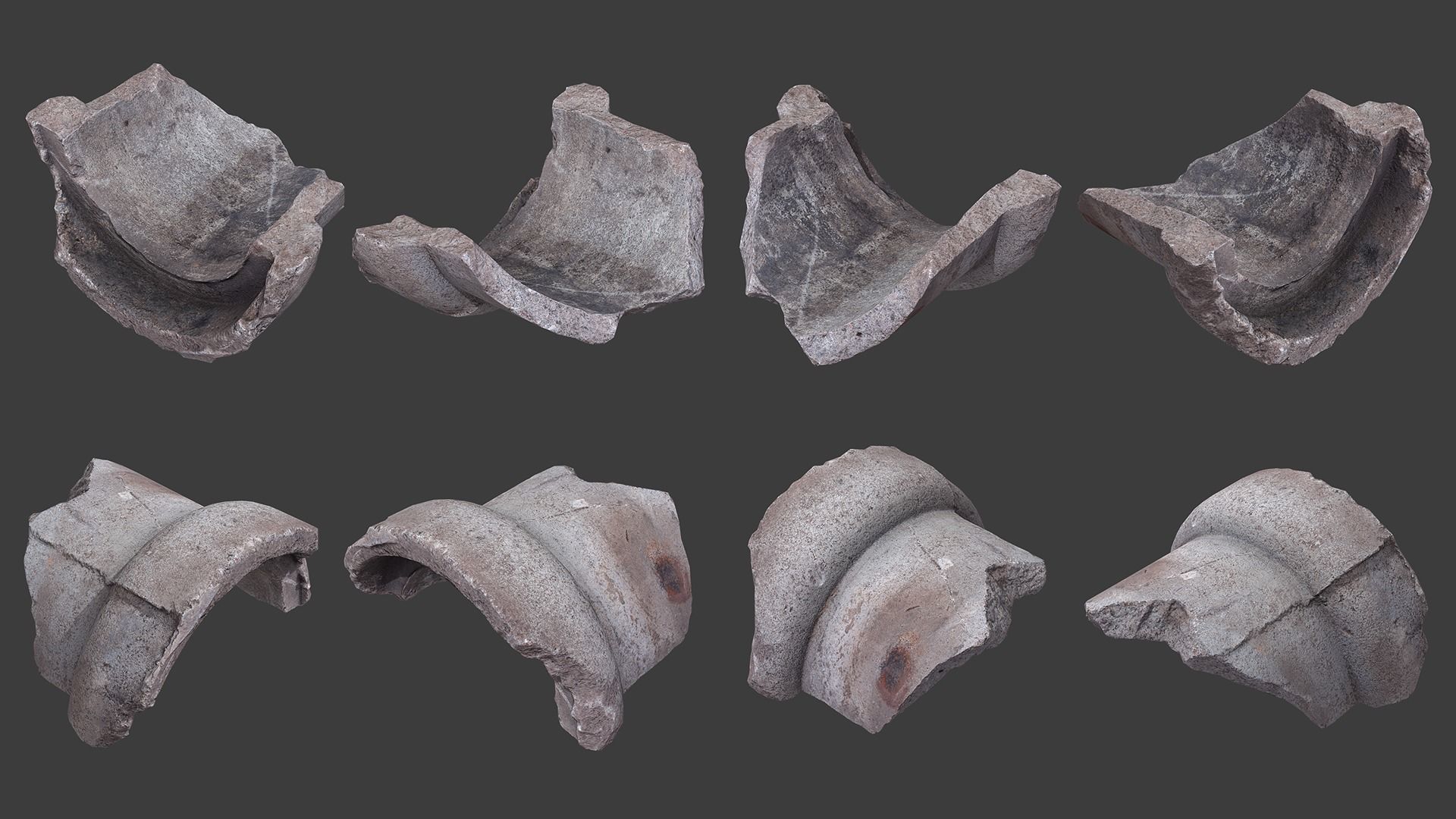 Scanned Construction Debris Pack Low-poly 3D model_41