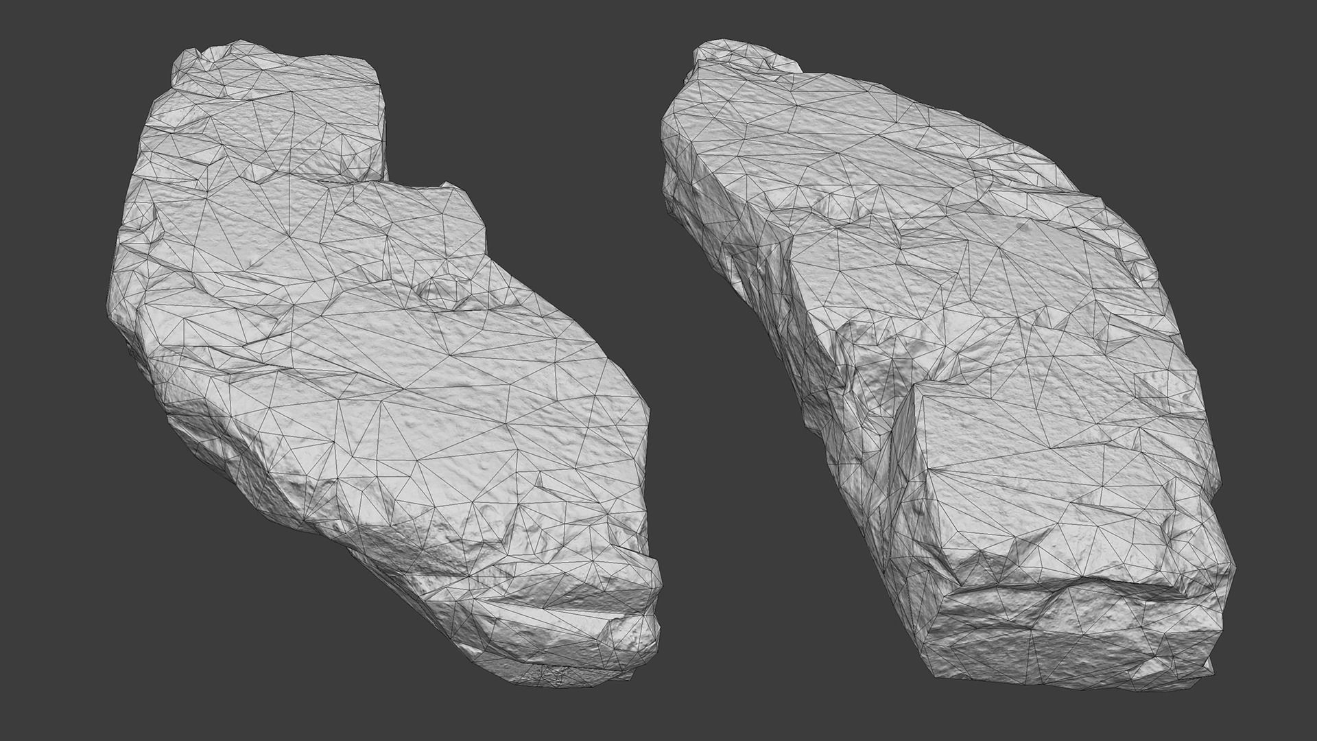 Scanned Construction Debris Pack Low-poly 3D model_50