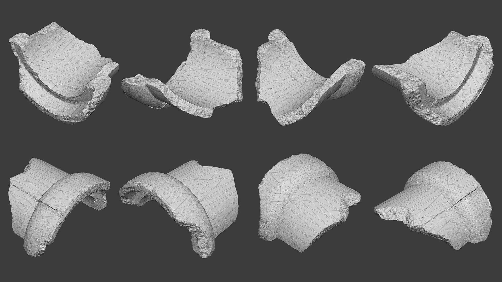 Scanned Construction Debris Pack Low-poly 3D model_42