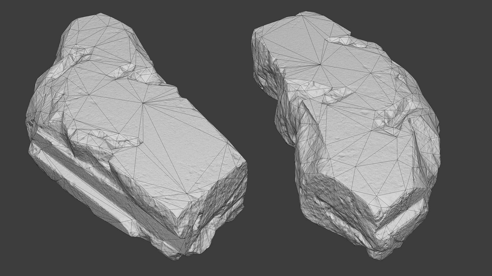 Scanned Construction Debris Pack Low-poly 3D model_48