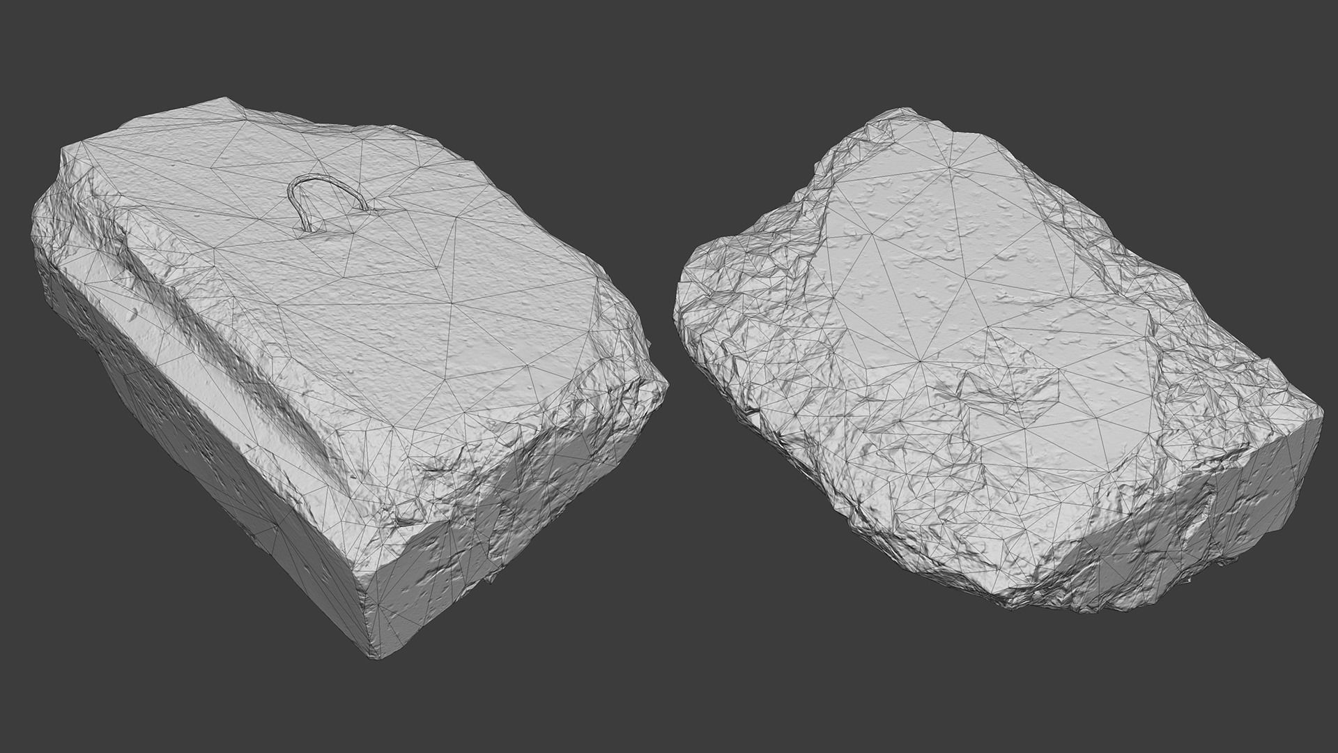 Scanned Construction Debris Pack Low-poly 3D model_7