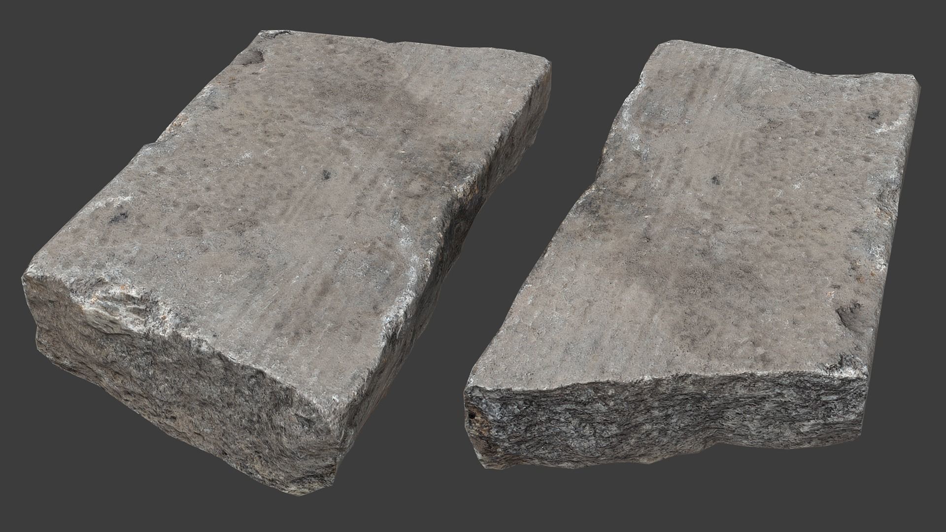 Scanned Construction Debris Pack Low-poly 3D model_19