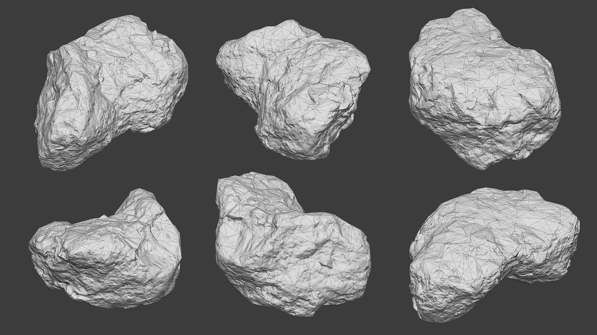 Scanned Construction Debris Pack Low-poly 3D model_66