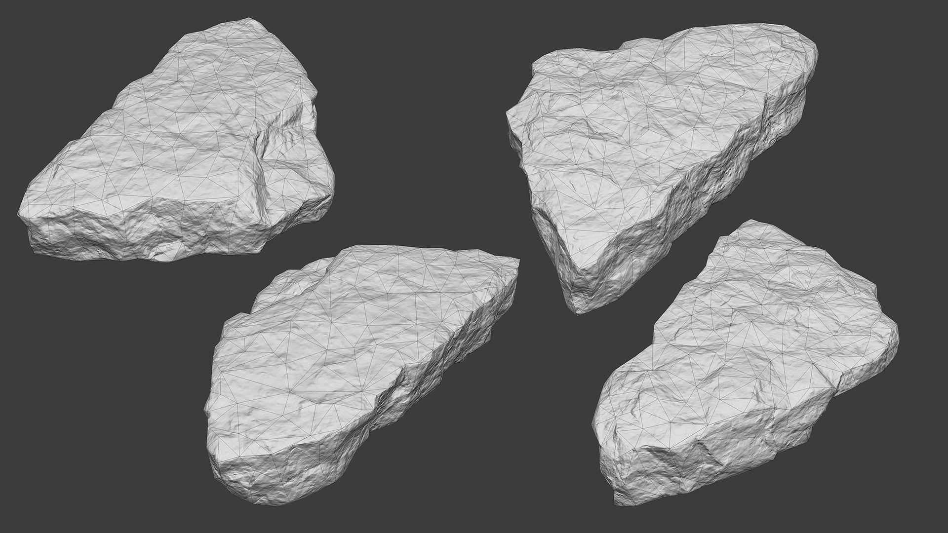 Scanned Construction Debris Pack Low-poly 3D model_68