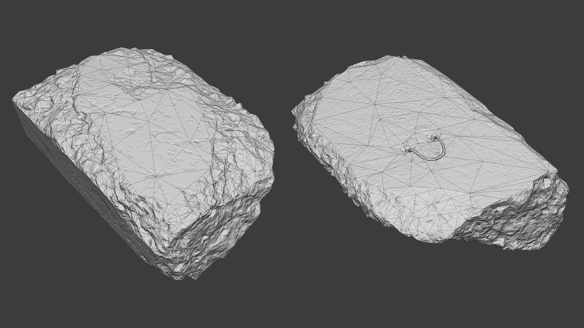 Scanned Construction Debris Pack Low-poly 3D model_10