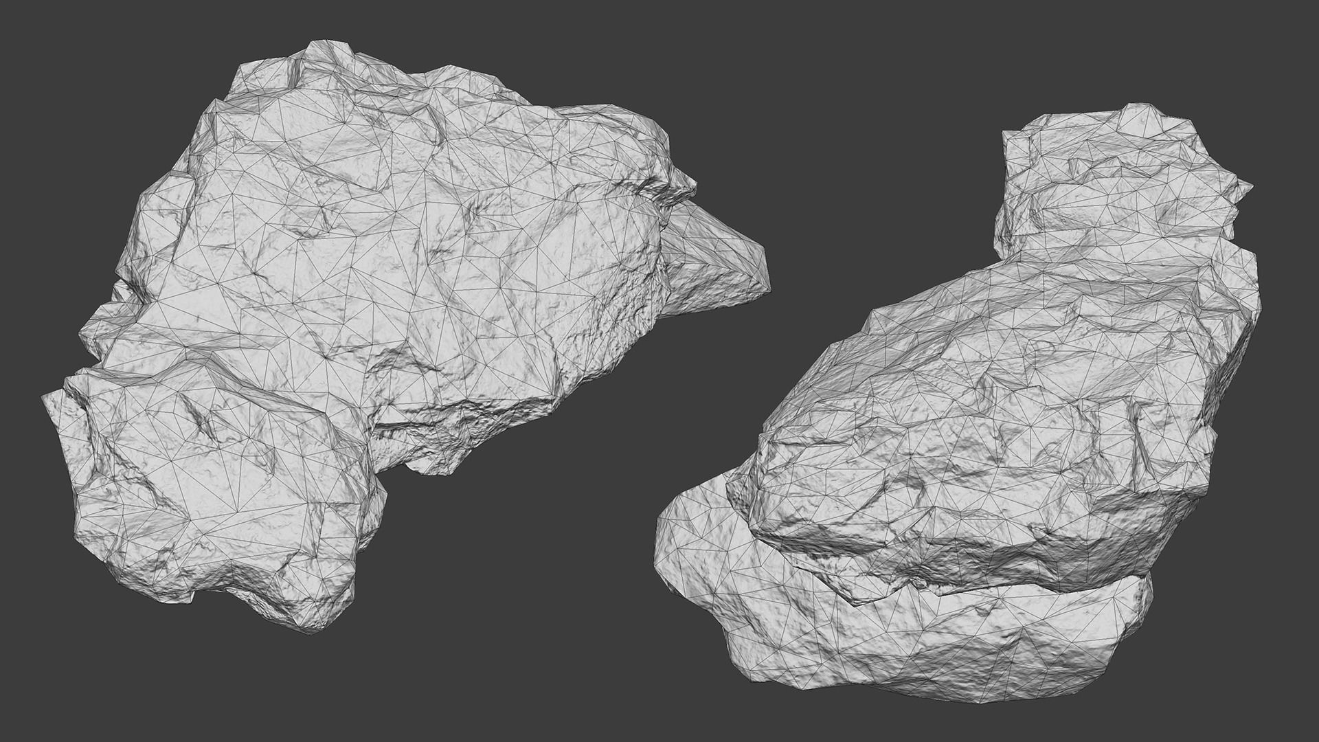 Scanned Construction Debris Pack Low-poly 3D model_60