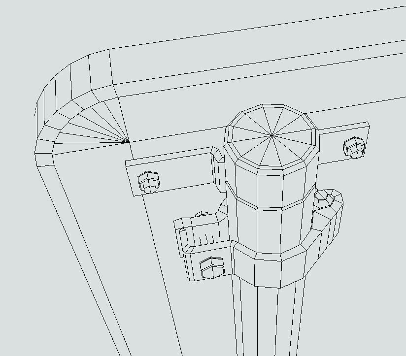 group of signs with arrows pointing Low-poly 3D model_8