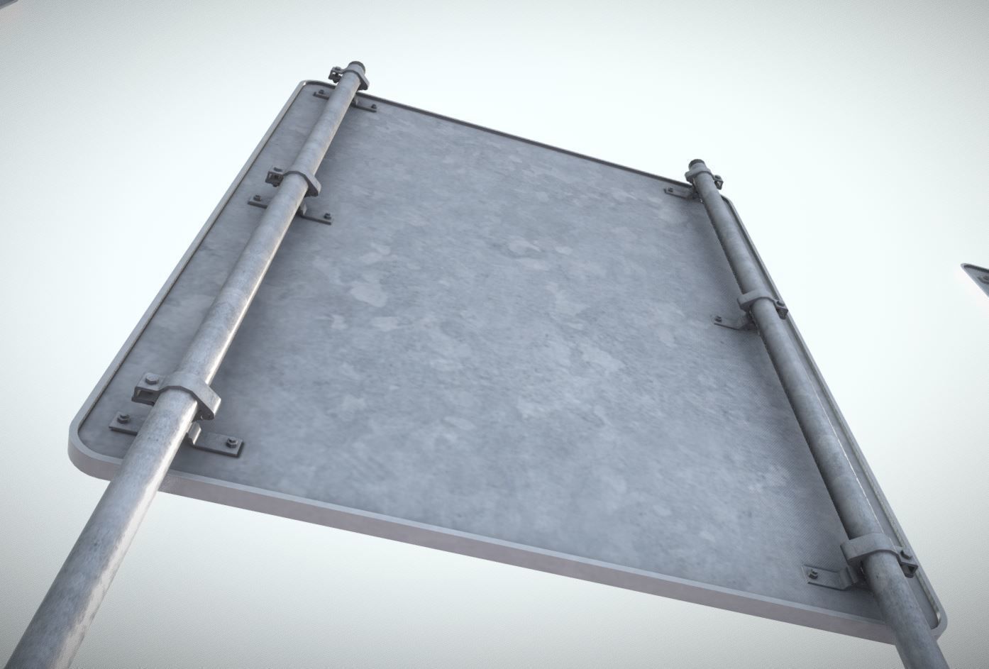 group of signs with arrows pointing Low-poly 3D model_5