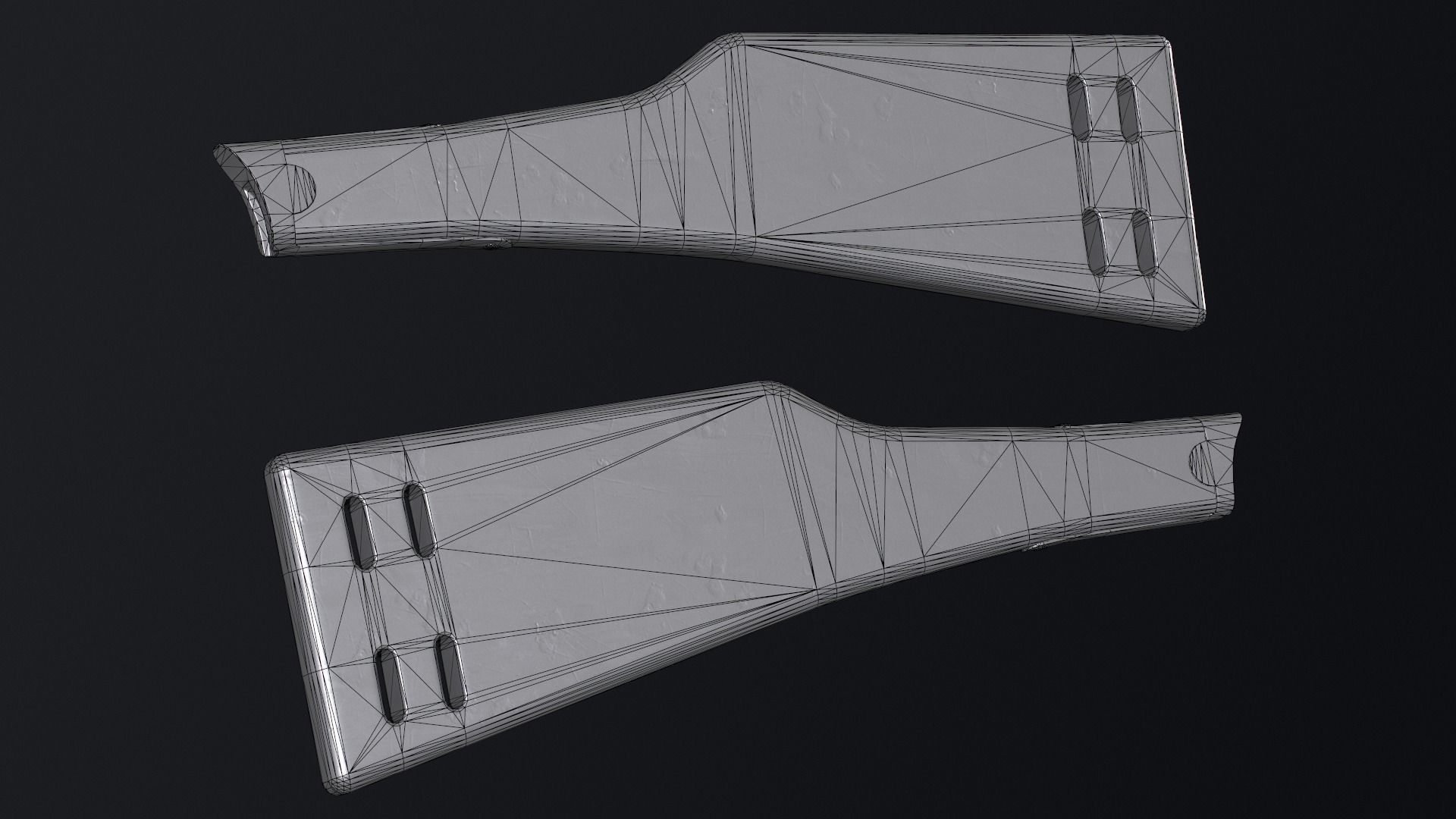 PBR Artillery Luger P08 Low-poly 3D model_15