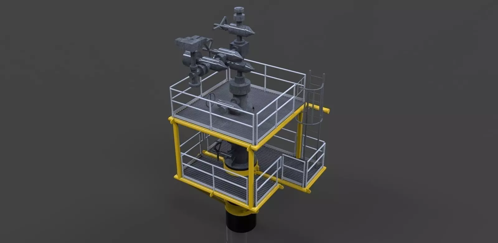 Well access platform Free 3D model