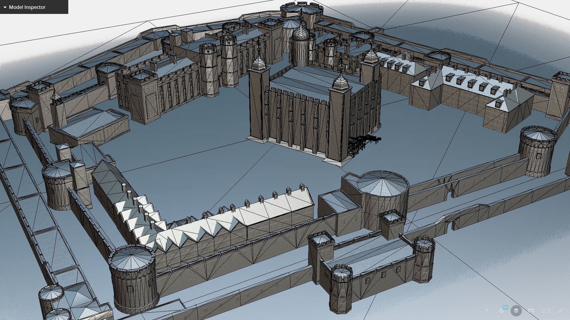 Fortress of the Tower of London historic castle 3d model Low-poly 3D model_51