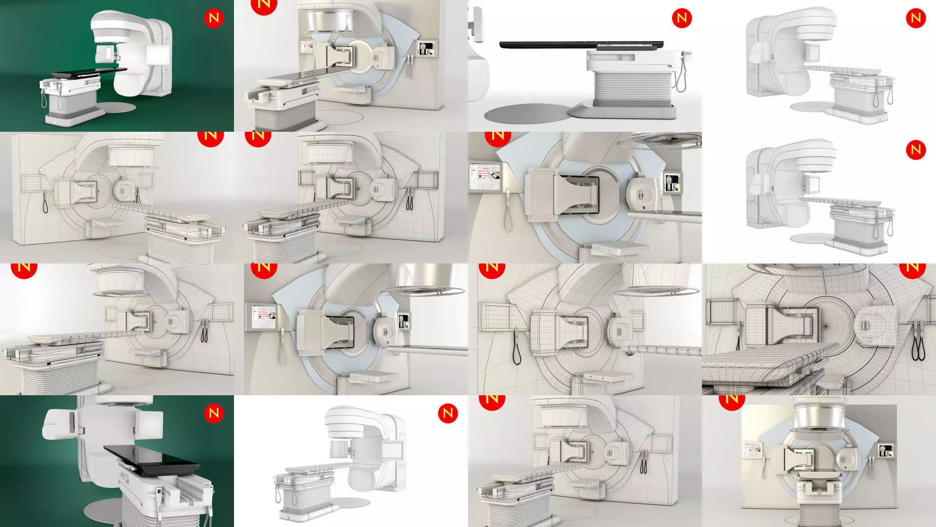2 Radiotherapy Machines 3D Model Pack
