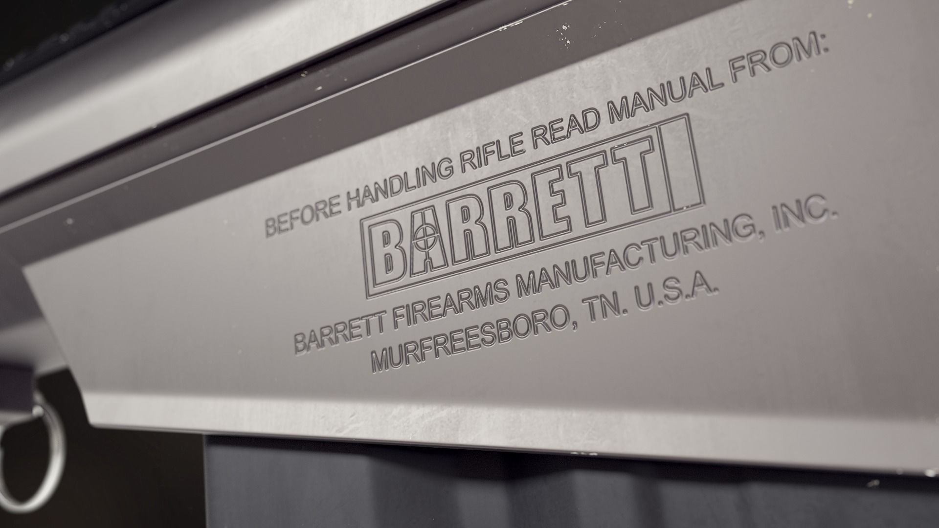 Barrett M82A1 sniper rifle 3D model_9