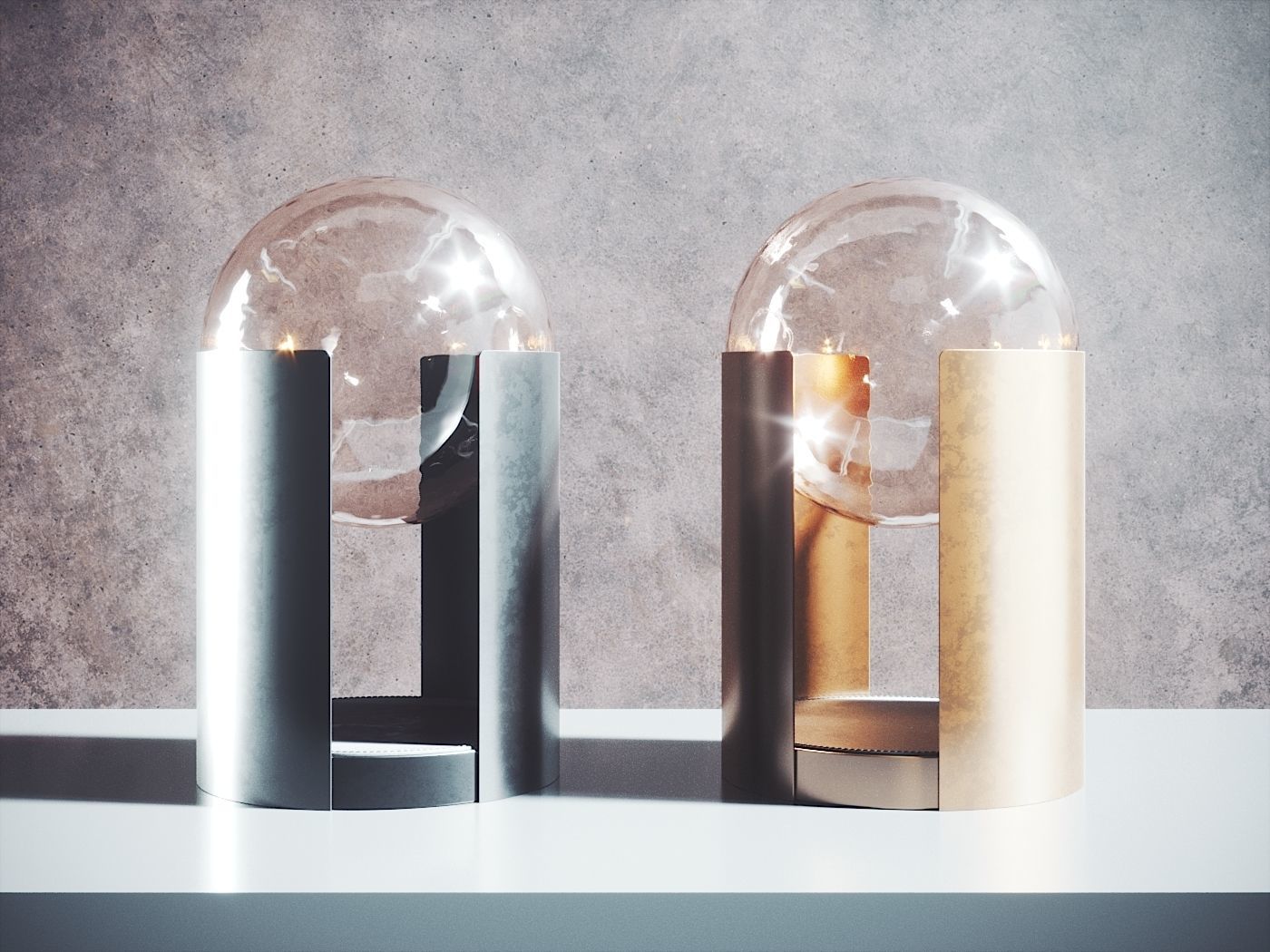 Softwing Table Lamp Low-poly 3D model