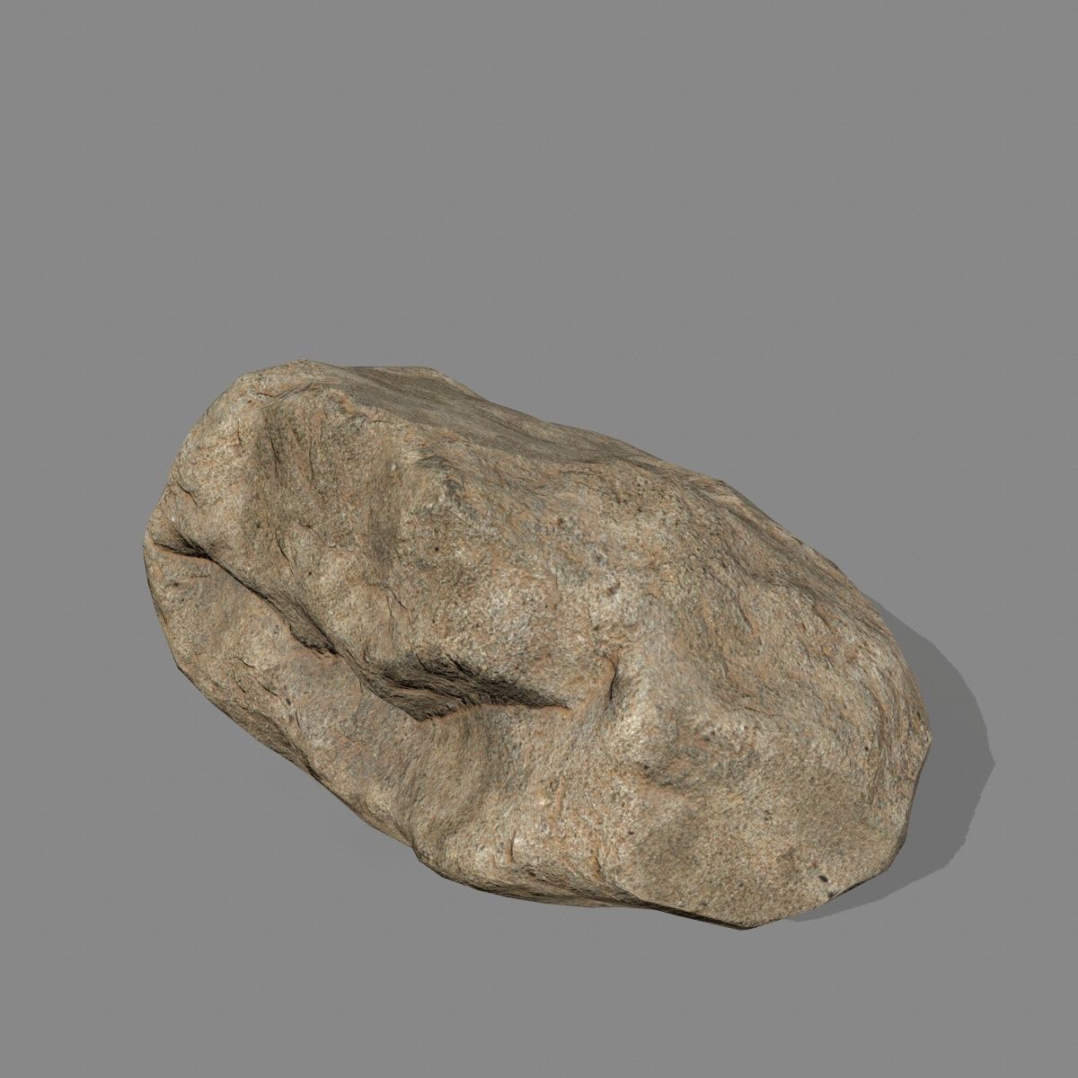 desert rocks Low-poly 3D model_7