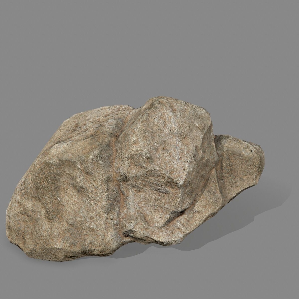 desert rocks Low-poly 3D model_9