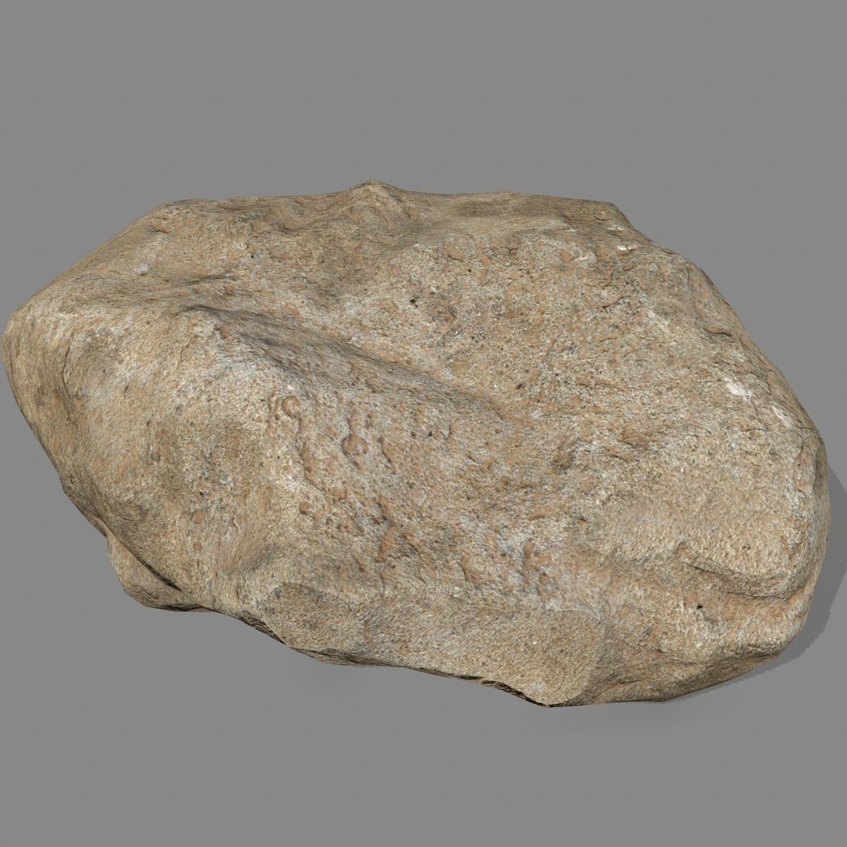 desert rocks Low-poly 3D model_14