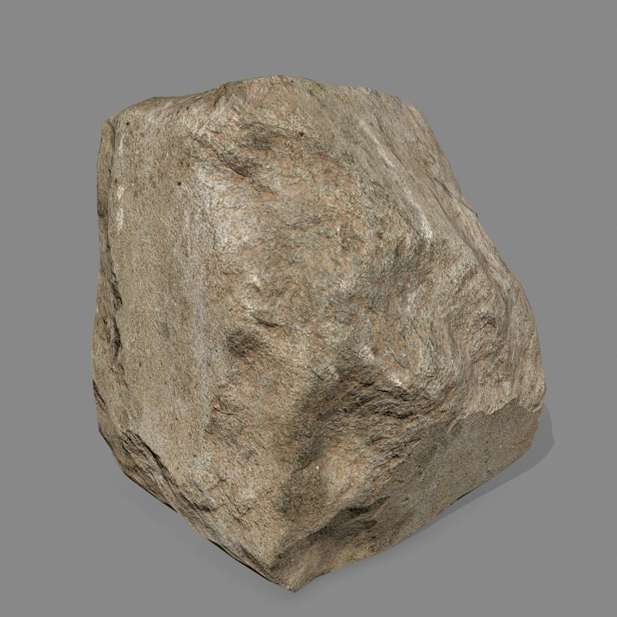desert rocks Low-poly 3D model_3