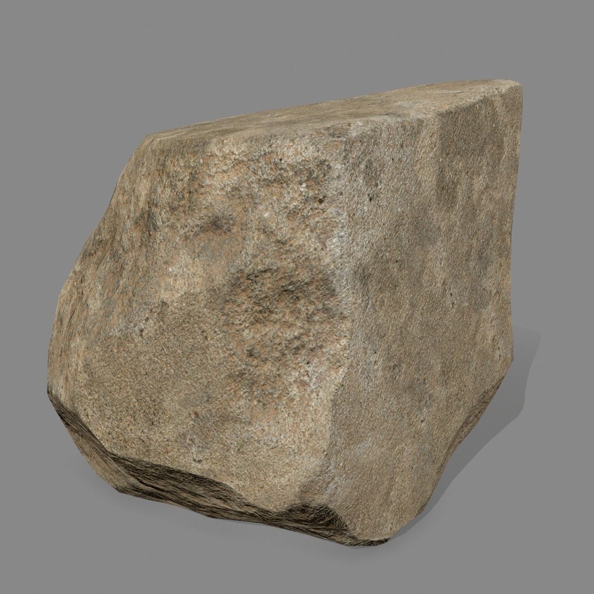 desert rocks Low-poly 3D model_2
