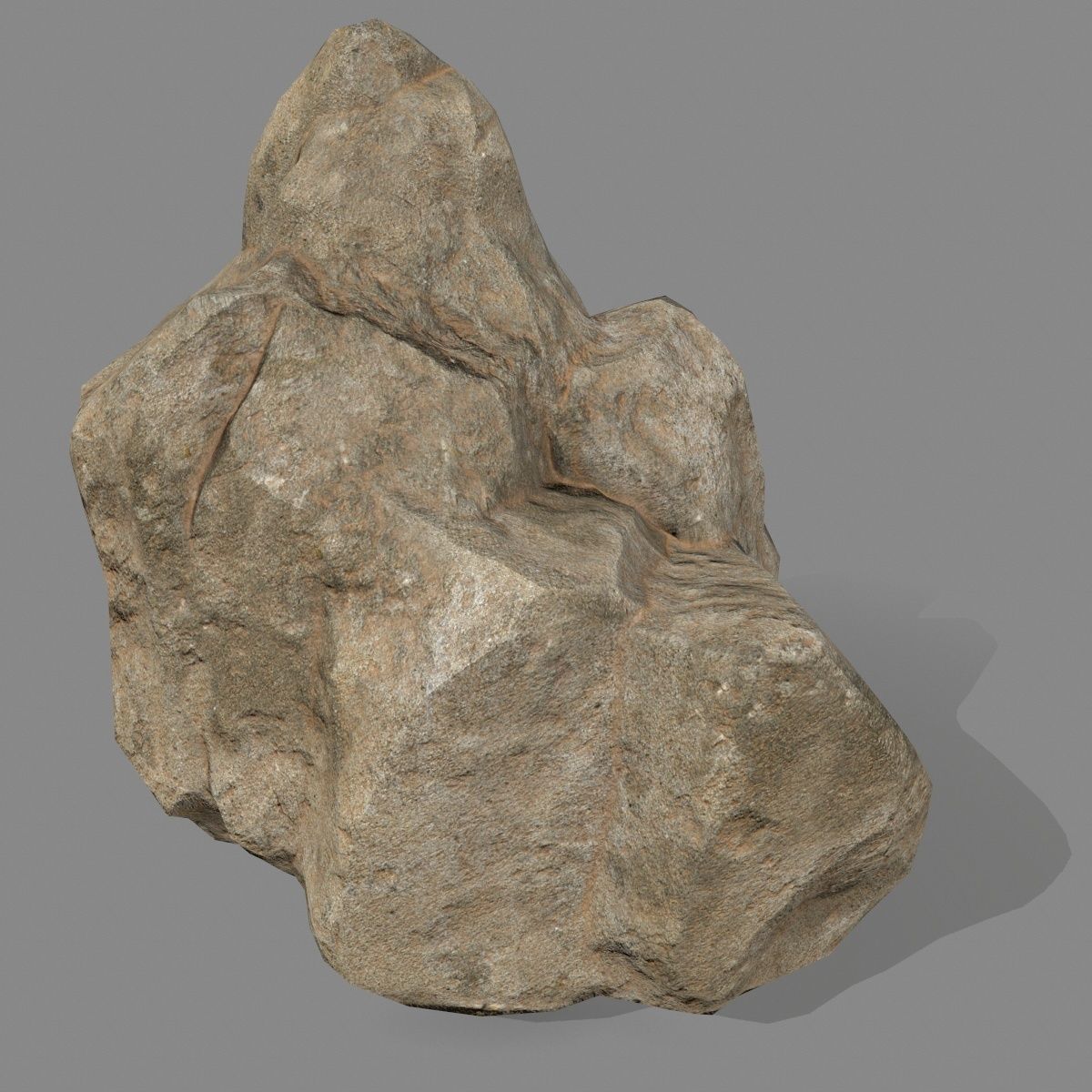 desert rocks Low-poly 3D model_6