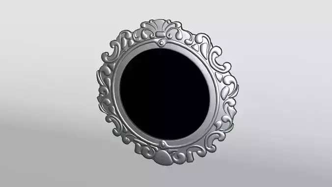 Silver Circle Frame