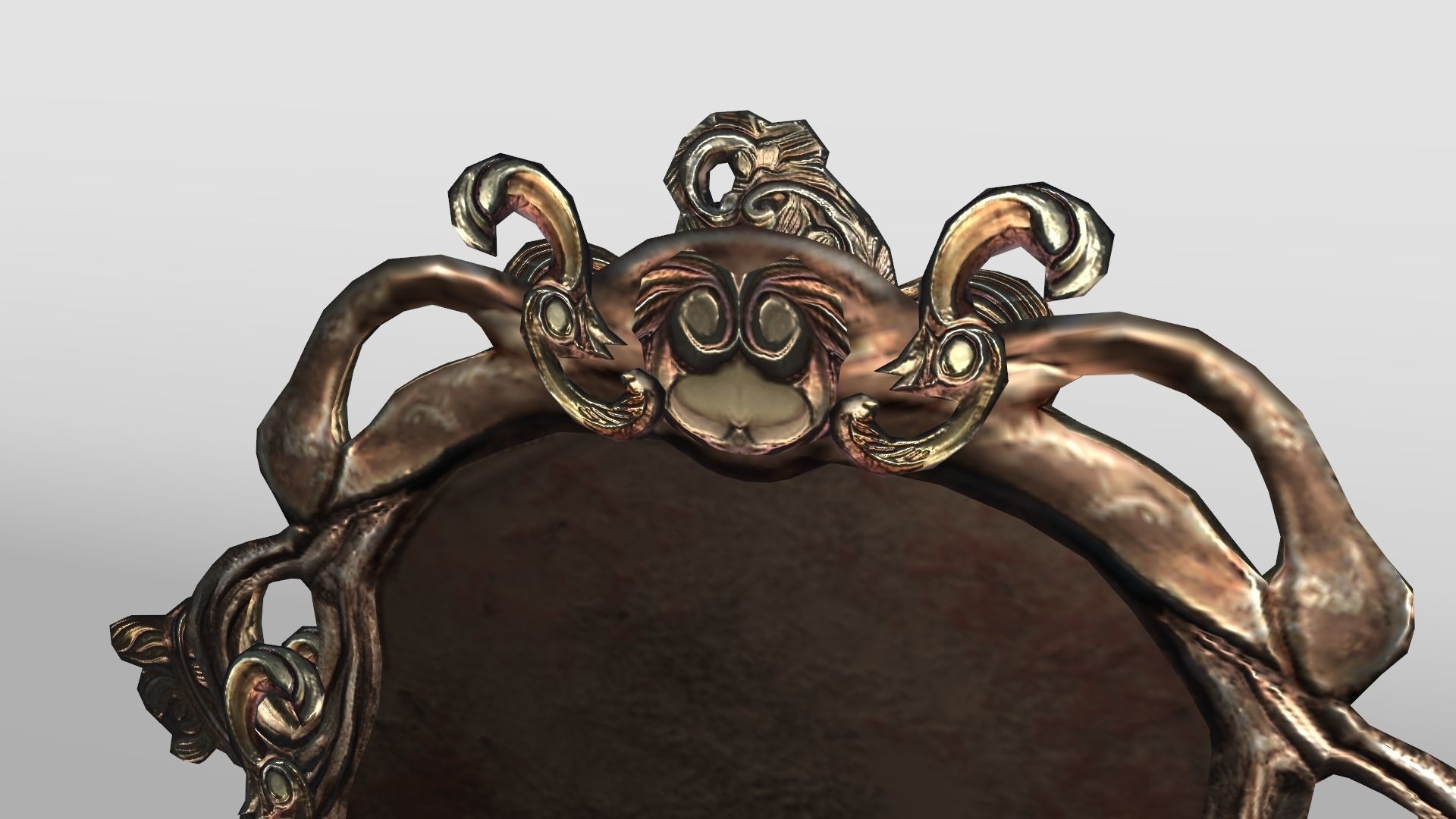 Ornate Picture Frame Low-poly 3D model_5