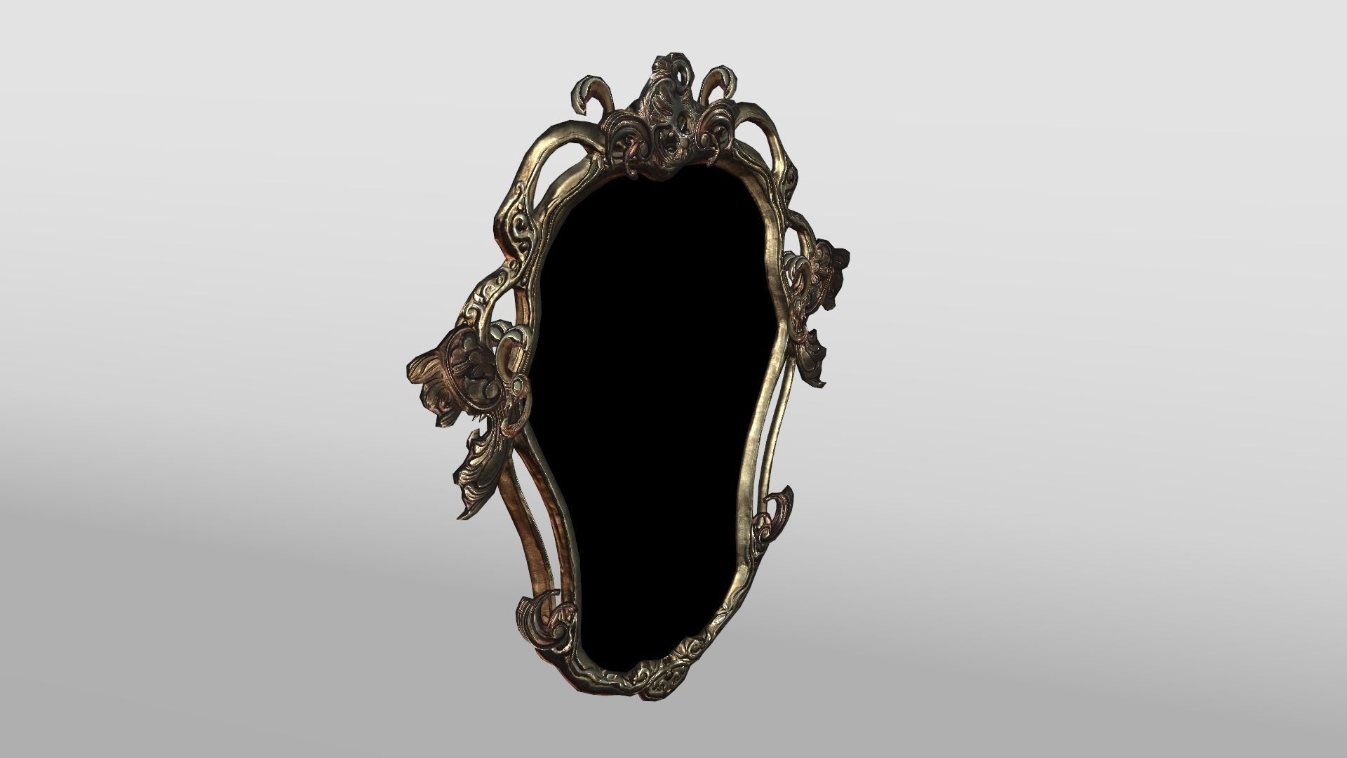 Ornate Picture Frame Low-poly 3D model_1