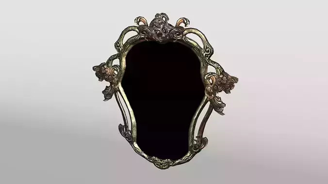 Ornate Picture Frame Low-poly 3D model