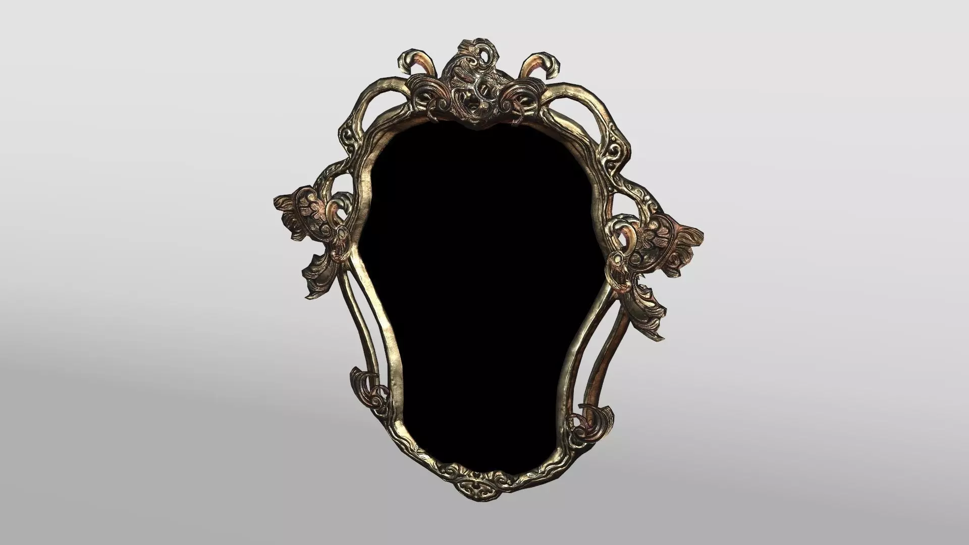 Ornate Picture Frame Low-poly 3D model_0