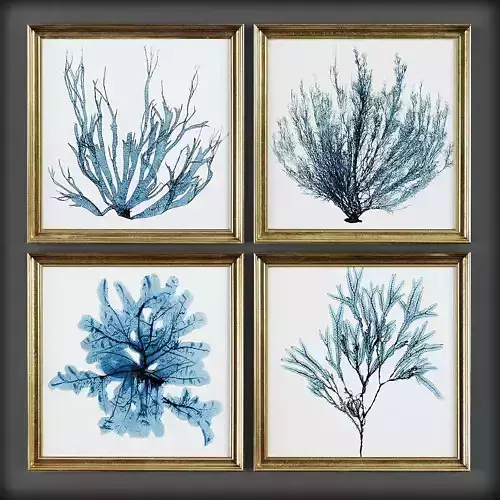 Picture Frames Low-poly 3D model