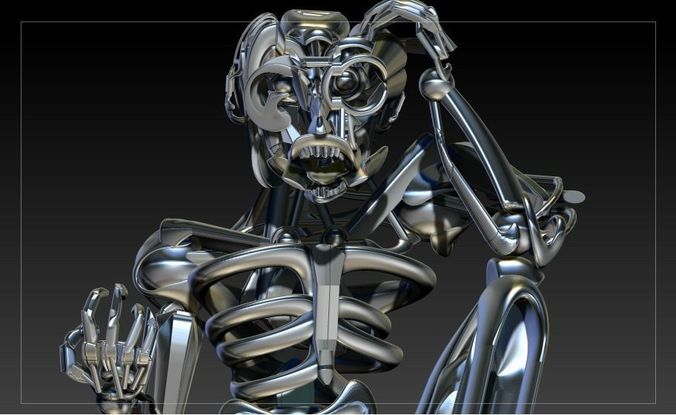 The Thinker ZBRUSH 3D model