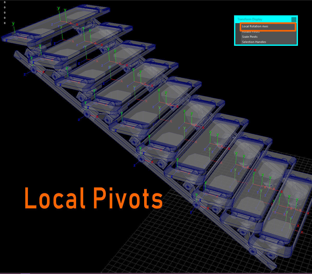 Cyberpunk  Stair -  sci fi Low-poly 3D model_18