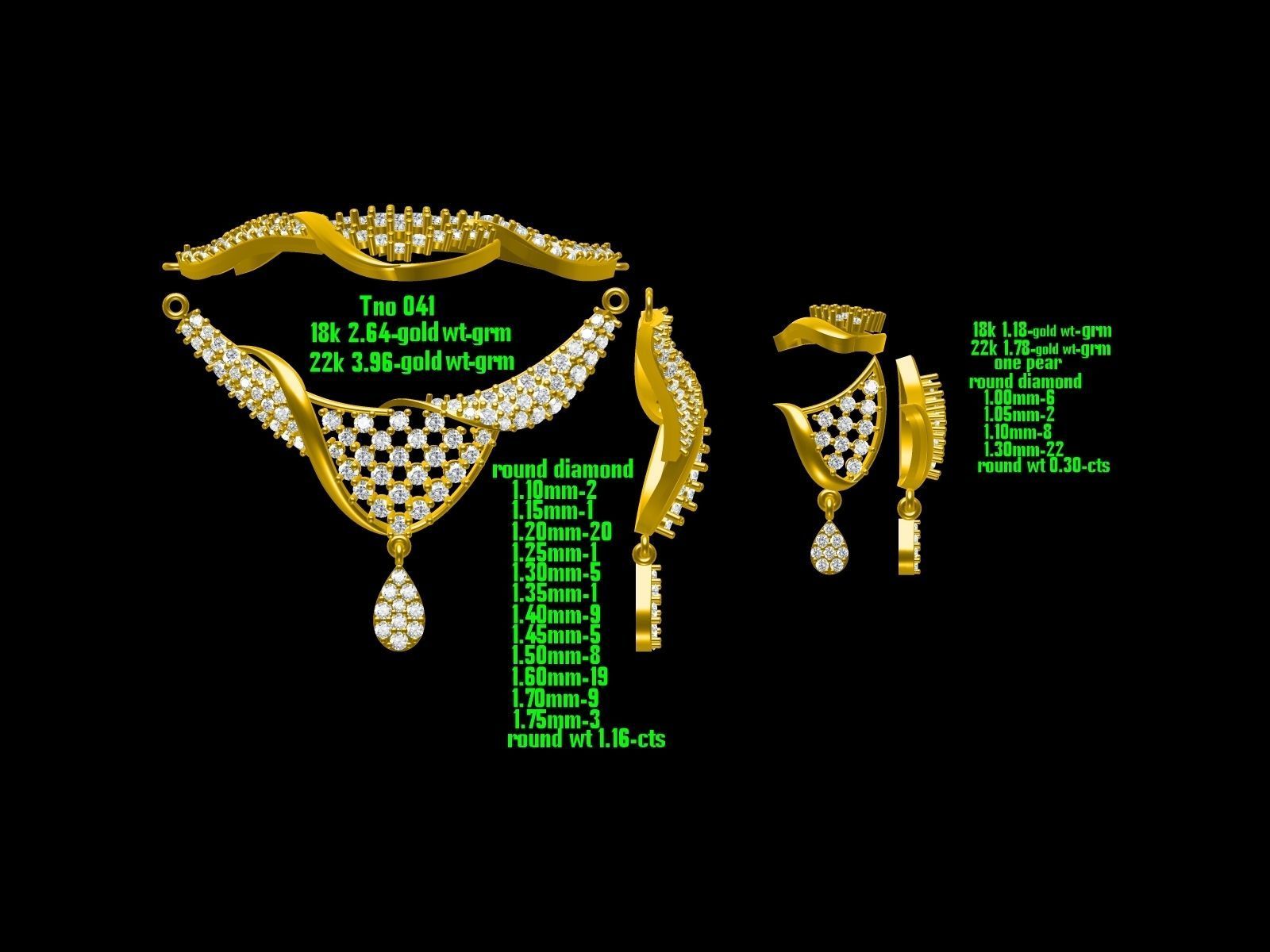 BULK-JewelCAD-NECKLACE 80 Files 3D print model_4