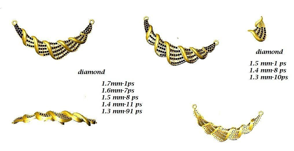 BULK-JewelCAD-NECKLACE 80 Files 3D print model_62