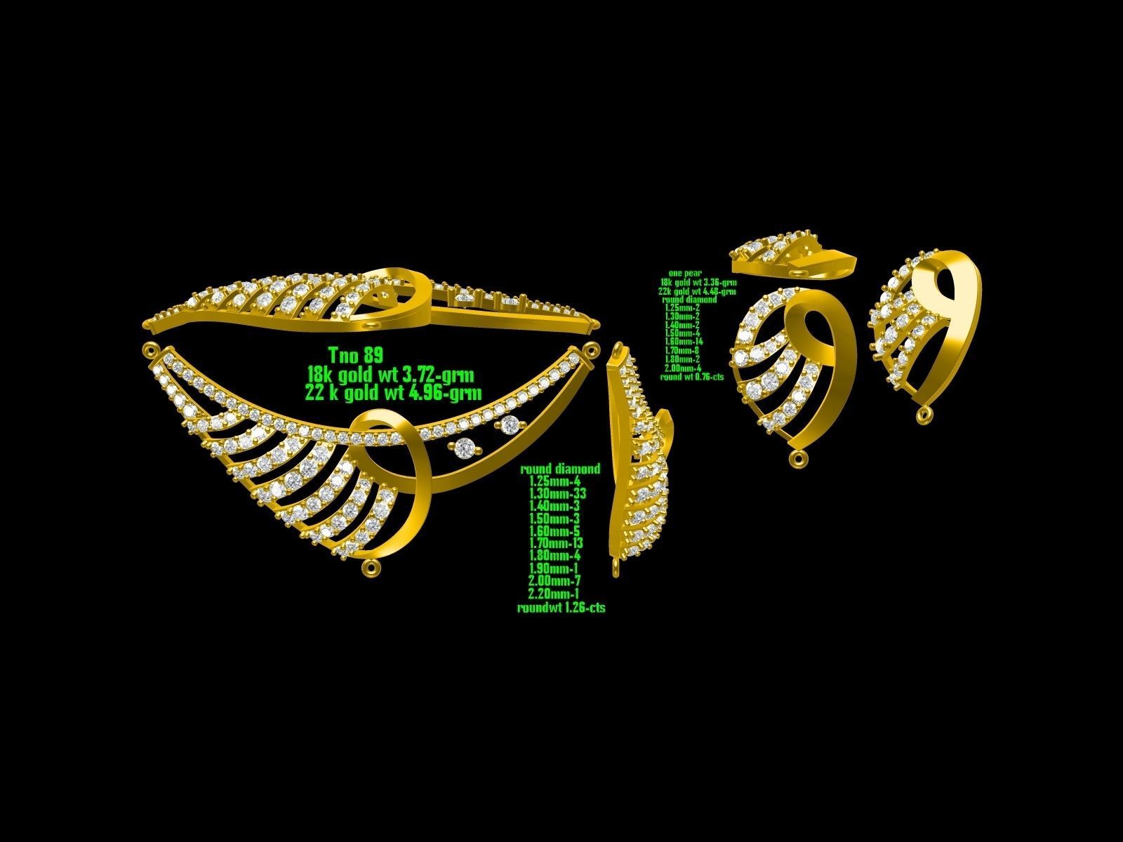 BULK-JewelCAD-NECKLACE 80 Files 3D print model_46