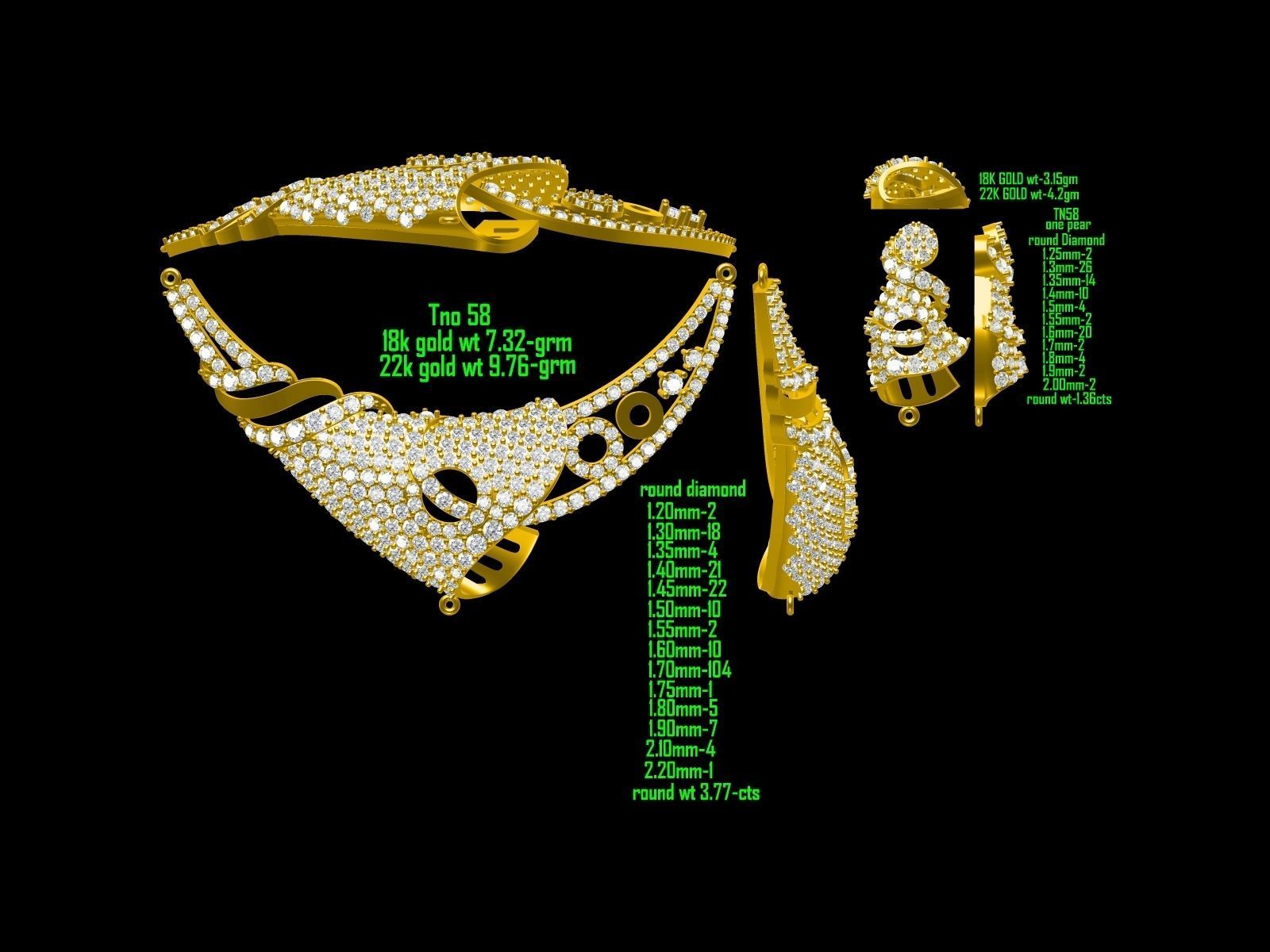 BULK-JewelCAD-NECKLACE 80 Files 3D print model_52